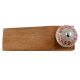 2 Pieces Red Embossed Crackle Ceramic Wooden Door Stopper